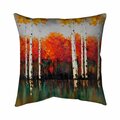 Begin Home Decor 26 x 26 in. Birches by Fall-Double Sided Print Indoor Pillow 5541-2626-LA9